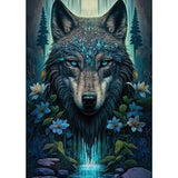 1 x Brand New RICUVED Wolf Diamond Painting Kits, Wolf 5D Diamond Painting Kits for Adults Round Diamonds Animal Diamond Painting Kits Crystal Diamond Art Kits for Decoration 30x40cm - RRP €19.2