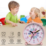 1 x RAW Customer Returns GDWD Children s Alarm Clock, Analogue Alarm Clock Without Ticking, Learning Alarm Clock, Alarm Clock Children s Clock, Quartz Alarm Clock, Children s Alarm Clock With Loud Alarm Night Light, Battery-Operated  - RRP €19.04