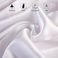 1 x RAW Customer Returns Set of 2 silk pillowcases 40x80, Ravmix silk pillowcases, for hair and skin, with hidden zipper, both sides silk, mulberry silk pillowcases 40x80, 2 pieces, white - RRP €34.27