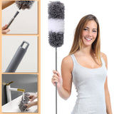 12 x Brand New 5 Pieces Dust Duster Telescopic Duster Washable Microfiber Telescopic Dusters Cobweb Dust Duster Length 25-256cm for Cobweb, Ceiling Fan, Blinds - RRP €229.8