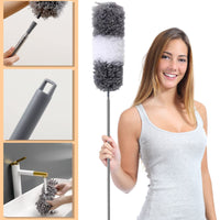 8 x Brand New 5 Pieces Dust Duster Telescopic Duster Washable Microfiber Telescopic Dusters Cobweb Dust Duster Length 25-256cm for Cobweb, Ceiling Fan, Blinds - RRP €153.2