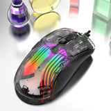 1 x RAW Customer Returns Zienstar Wired USB Gaming Mice with Transparent Crystal Housing, Silent Clicking, RGB Backlight, 7200 DPI-Black - RRP €20.65