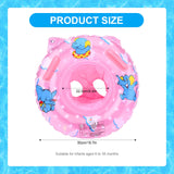 1 x Brand New Baby swimming ring, baby swimming float, 50 cm inflatable baby float with baby safety seat, baby float ring for 6-36 months baby children for summer, swimming, pool pink elephant  - RRP €36.0