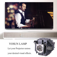 1 x RAW Customer Returns YOSUN Projector Lamp for Epson ELPLP96 v13h010l96 Powerlite Home Cinema 2100 2150 1060 660 760hd VS250 VS350 VS355 EX9210 EX9220 EX3260 EX5260 EX7260 Replacement Projector Lamp  - RRP €119.19