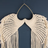 12 x Brand New HPMAISON Macrame Angel Wings Tapestry Handmade Cotton Rope Weaving Bohemian Wall Hanging Decoration Home Balcony Living Room Bedroom Study Office 44 x 68 CM - RRP €108.72