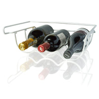 1 x RAW Customer Returns BEARTOP wine rack Bottle rack Wine bottle holder for refrigerator or shelf Wine rack metal Rustproof Bottle holder refrigerator Fits up to 3 bottles - RRP €24.1