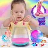 1 x RAW Customer Returns LAOESE Unicorn Gifts for Girls, Unicorn Terrarium Set with Moon Lamp Painting Set, Easter Birthday Gift for Girls 4, 5, 6, 7, 8-12 Years, Craft Set for Children Ages 6 and Up, Unicorn Toys - RRP €33.99