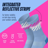 13 x RAW Customer Returns INCYLENCE Lanes thin merino socks, long, breathable sports socks with anti-blister protection, 40 heat-insulating merino wool, autumn spring socks hiking cycling socks 43-46, water pink  - RRP €314.6