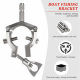 1 x RAW Customer Returns QualyQualy Fishing Rod Holder, Boat Rod Holder, Stainless Steel and Plastic Fishing Rod Holder, Boat and Kayak Fishing Rod Holder, Boat Accessories, 2 Pieces - RRP €38.08