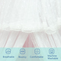 4 x Brand New SESAMIS Dreamy Bed Canopy Canopy Poles for Children s Room - Canopy Baby Bed Girl Mosquito Net Included - RRP €110.4