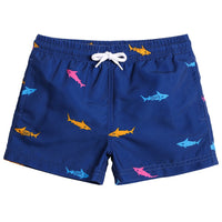 25 x Brand New MaaMgic Little Boys Swim Shorts Quick-drying Boardshorts with Mesh Lining Pockets and Adjustable Drawstring REUSABLE, 2 Years, Navy Blue Shark - RRP €495.5