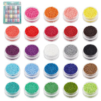 1 x RAW Customer Returns PandaHall 24000 Pcs 11 0 Multicolor Beads Glass Seed Beads 24 Colors 2mm Round Pony Beads Mini Spacer Beads with Container Box for Earring Bracelet Necklace Jewelry DIY Craft Making - RRP €26.27