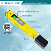 11 x RAW Customer Returns flintronic PH Meter, PH Tester, PH Water Quality Tester, Water Quality Meter, LCD Display with Backlight, 0-14 pH Measuring Range- 0.1 pH Accuracy, for Swimming Pool, Spa - RRP €99.66