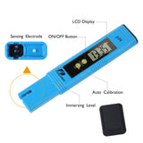 1 x RAW Customer Returns Pancellent PH meter, PH TDS EC and temperature 4 in 1 set, water quality tester ATC for drinking water swimming pool aquarium pools, conductivity meter with high accuracy and LCD display blue  - RRP €16.72