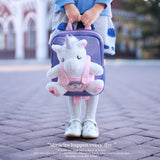 2 x Brand New Blenori backpack children s cuddly toy unicorn removable plush toy backpack girls 2-5 years, children s backpack with unicorn backpack pendant, a beautiful gift box - RRP €60.48