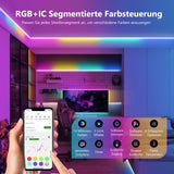 1 x RAW Customer Returns VOCOlinc RGBIC LED Strip 5 Meters, LED Strips Works with Alexa, Apple HomeKit and Google Assistant, Smart WiFi Lights Color Changing Music Sync, DIY Segmented Color Control - RRP €39.99