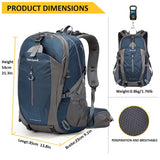 1 x RAW Customer Returns YTL Waterproof Hiking Backpack for Men Women 40L Lightweight Outdoor Bag Backpack Suitable for Travel and Camping,Blue1 measures 21.3 x 13.8 x 9.1 inches  - RRP €30.23