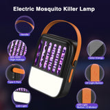 1 x RAW Customer Returns Mosquito Killer Lamp, 2 in 1 Solar Power Electric Insect Killer with 1200mAh USB Rechargeable Mosquito Trap, Mosquito Repellent with LED Light, Mosquito Lamp for Garden, Indoor, Outdoor, Black - RRP €25.99