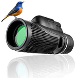 1 x RAW Customer Returns Monocular T8-12x zoom monocular with night vision Telescope for adults with BAK4 HD FMC with adapter and tripod Small telescope for bird watching, hunting, sports and more As a gift - RRP €115.39