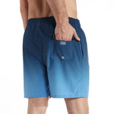 1 x RAW Customer Returns iCKER Swimming Trunks Men s Compression Liner 2 in 1 Swimming Shorts Board Shorts Quick-Drying Beach Shorts, Black Blue, L - RRP €24.99