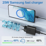 11 x RAW Customer Returns 2-Pack 25W USB C Charger, Super Fast Charger with 2M Charging Cable, Type C Mobile Phone Power Supply Adapter for Samsung Galaxy S23 S22 S21 Ultra S21 S20 Note20 S10 S9, iPhone 15 Pro iPad Pro, Huawei - RRP €186.89