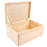 1 x RAW Customer Returns Creative Deco wooden box with lid 30 x 20 x 14 cm -1cm Baby memory box large wooden box with lid unpainted box Easter gifts for children For documents, toys, tools RAW - RRP €22.01