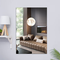 1 x RAW Customer Returns Olicky 4 pieces self-adhesive tile mirror 30 x 30 cm, adhesive mirror mirror tiles mirror made of acrylic decorative mirror wall decoration - RRP €18.0