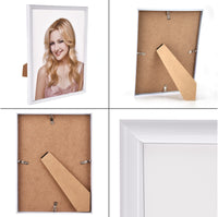 1 x RAW Customer Returns Alishomtll White Picture Frame Set of 5, 15 x 20 cm, Photo Frame with HD Acrylic Glass Picture Frame for Hanging Standing Photo Gallery Display Plastic Frame Set for Multiple Pictures Photos, White - RRP €17.99