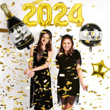 37 x Brand New GoldRock New Year s Eve Decoration 2024 Balloon Set, 14 Pieces Happy New Year Decoration Balloons Gold, New Year Decoration Balloon, New Year s Eve Decoration Foil Balloon, New Year s Eve Party Decoration Accessories - RRP €259.74