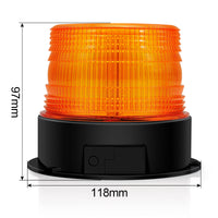 1 x RAW Customer Returns Dinfu rotating beacon battery, LED warning light 12V-24V yellow warning light with magnetic for car forklift tractor golf cart UTV trailer SUV J-eep - RRP €28.99