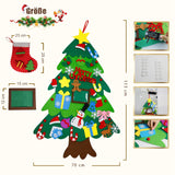 1 x RAW Customer Returns Oxdigi Felt Christmas Tree for Kids, 31 2 Ornaments with Christmas Stocking, Picture Frame, Perfect Christmas Decoration for Doors, Windows, Children s Room, Hanging Decoration DIY Gifts - RRP €8.05