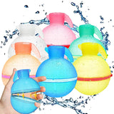 30 x Brand New 6 Water Bombs Reusable, Reusable Silicone, Quick Fill Water Bombs, Self-Sealing Silicone Water Bomb, Reusable Water Balloon, Quick Fill Water Balloons Self-Sealing - RRP €576.0