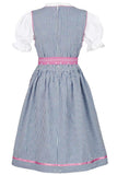 1 x RAW Customer Returns Isar-Trachten girls dirndl navy pink with blouse, navy, 134 - RRP €55.36