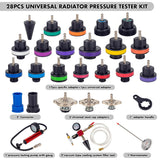 1 x RAW Customer Returns GOTLUCK 28PCS Cooling System Tester, Coolant Vacuum Filling Kit with Filling System, Universal Radiator Pressure Tester - RRP €87.72