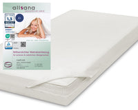 1 x RAW Customer Returns Allsana allergy sufferer mattress cover 180x200x20 cm Allergy bedding Anti mite encasing Mite protection for house dust allergy sufferers Allergy-proof intermediate cover for the mattress T V tested - RRP €55.36