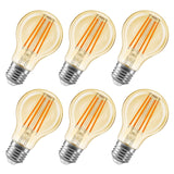 16 x Brand New Eslas 8W E27 LED Filament Lamp, A60 2200K 800Lm Warm White Filament Light, A60 LED Edison Screw Bulb, Replacement for 80W Incandescent Lamp, Non-dimmable, Pack of 6 Energy Class F  - RRP €306.4