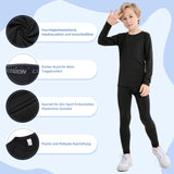 1 x RAW Customer Returns HZSK thermal underwear children s football functional underwear children s breathable quick-drying sports underwear children s football thermal ski underwear for skiing, running, sleeping - RRP €17.14