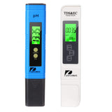 1 x RAW Customer Returns Pancellent PH meter, PH TDS EC and temperature 4 in 1 set, water quality tester ATC for drinking water swimming pool aquarium pools, conductivity meter with high accuracy and LCD display blue  - RRP €16.72