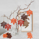 43 x Brand New Set of 18 leaf pendants, autumn decorations, wooden leaf pendants, autumn pendants, leaf pendants, with bell and rope, for autumn, Thanksgiving, Halloween, Christmas tree - RRP €368.08