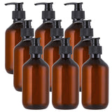 1 x RAW Customer Returns Jucoan 9 Pack 300ml Pump Bottles Plastic Amber Soap Dispenser Empty Bottles Refillable and Reusable Liquid Soap Dispenser Pump Dispenser Lotion Dispenser for Shampoo Shower Gel Hand Soap Dishwashing Liquid - RRP €15.6