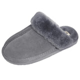 8 x RAW Customer Returns Slippers Women s Sheepskin Slippers Women 100 Lambskin Plush Winter Warm Breathable Slippers Fur Shoes Brown Black Gray Size 36-42EU,GY-40 - RRP €371.04