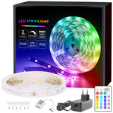 1 x RAW Customer Returns BAOMING RGB LED strip 5m, LED strip with remote control, self-adhesive light strip - RRP €15.9