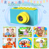 1 x RAW Customer Returns ShinePick Children s Camera Waterproof, Children s Camera with TF Card 32 GB Digital Zoom 4x 8 MP TFT LCD Display 2 Inch , Children s Camera for Birthday Gift Blue  - RRP €36.99