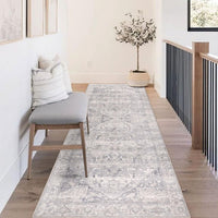 1 x RAW Customer Returns Homcomodar Vintage Runner Rug for Hallway 80x200cm Washable Distressed Kitchen Runner Rugs with Rubber Backing Floor Carpet Runner for Hallway Living Room - RRP €40.33