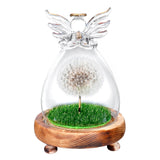 1 x RAW Customer Returns Gifts for women, wish fulfiller, real dandelion in a glass angel figures, birthday, Valentine s Day, wedding, Mother s Day, Christmas gifts for mom grandma girlfriend sister girl gifts - RRP €29.44