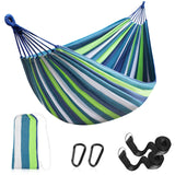 1 x RAW Customer Returns Hammock Outdoor Camping Poly-Cotton Hammocks 230 x 150CM Total Length 310CM Portable Travel Hammock Breathable Hammock for Hammock Stand, Garden, Camping, Beach, Balcony - RRP €22.88