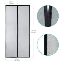 1 x RAW Customer Returns Apalus VP fly screen door, magnetic insect protection balcony door 100x230 cm, 2 x more durable than the Apalus classic, cat claw safe, stronger magnets, 3.8 cm wide Velcro strap, cannot be shortened - RRP €28.99