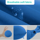 3 x Brand New Rakiuty Inflatable Camping Pillow, U-Shaped Inflatable Pillow, Inflatable Pillow, Inflatable Travel Neck Pillow, Travel Pillow, for Planes, Cars, Office Dark Blue  - RRP €68.4