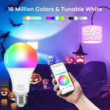 1 x RAW Customer Returns Alexa Light Bulbs E27 Smart LED Lamp, 10W WiFi Color Changing LED RGB Bulb 16 Million Colors, App Control Dimmable Bulb Lamp Warm White 2700K Cold White 6500K , 2PCS - RRP €19.67