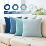 1 x RAW Customer Returns MIULEE Velvet Cushion Cover 50 x 50 cm Cushion Cover Blue Series Set of 4 Sofa Cushions Velvet Cushions Decorative Cushions Couch Cushions Decorative Cushions Decorative Gradient Cover Sofa Cushion Cover  - RRP €29.38